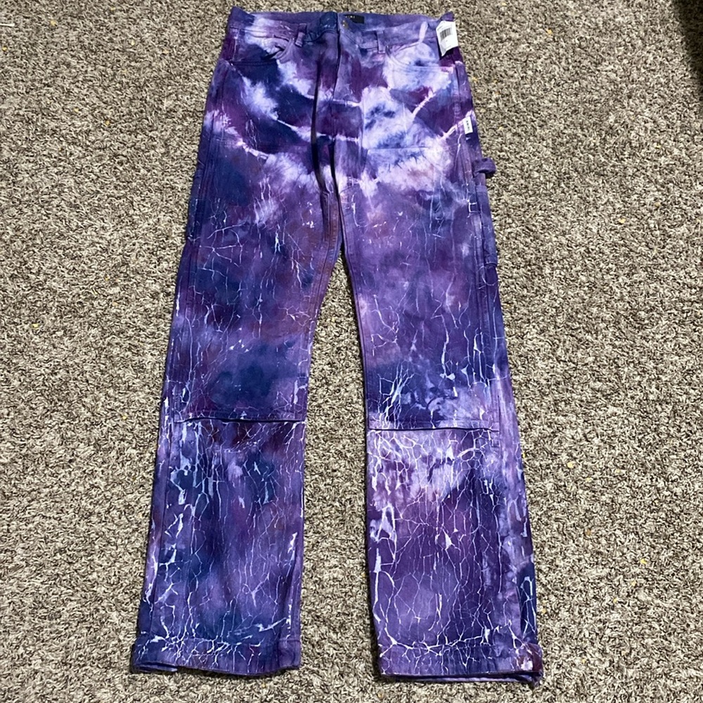 Amiri lightning tie die jeans